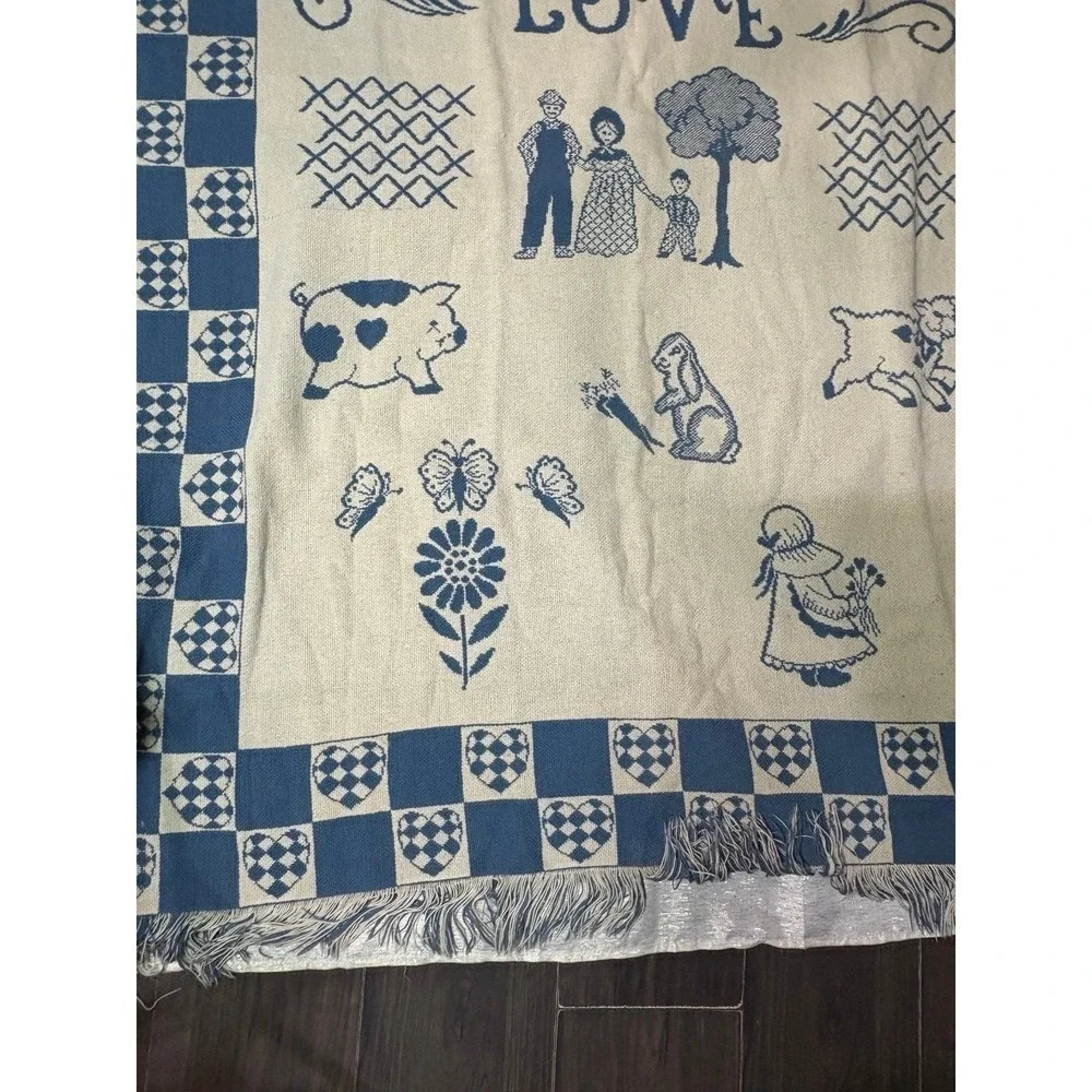 Blanket Kuscheldecke Goodwin Weavers made in the USA cottagecore grandmacore
